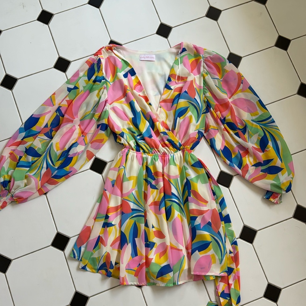 Abstract floral boutique dress